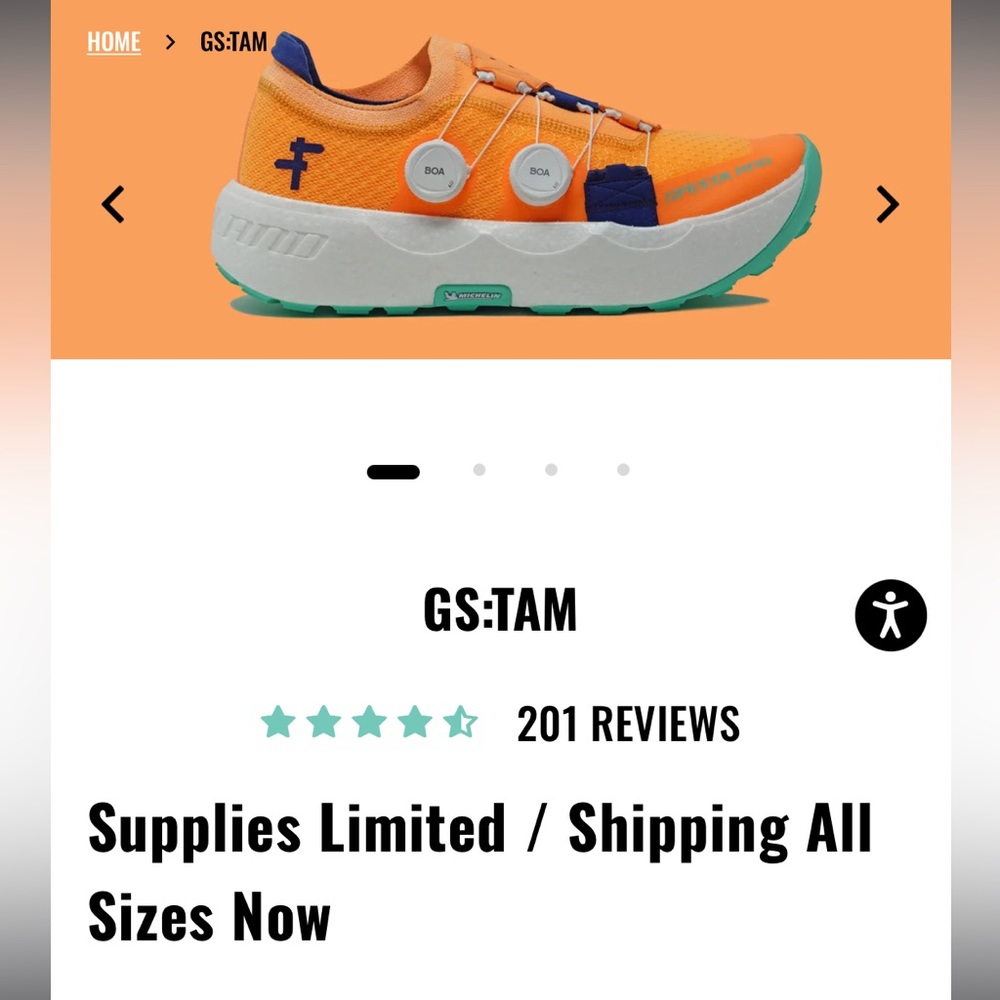 NWT Speedland GS:TAM Trail Running Shoe